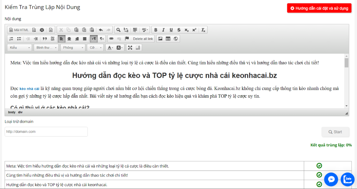 Hướng dẫn đọc kèo và TOP tỷ lệ cược nhà cái keonhacai.bz