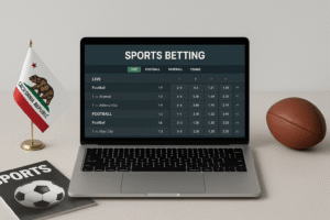 Betting on sports online in California
