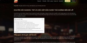 The latest Sunwin promotions for Vietnamese players today